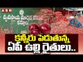 ap farmers worried about price of onion abn telugu