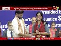 cm revanth justice br gavai participates in nalsar university convocation medchal ntv telugu