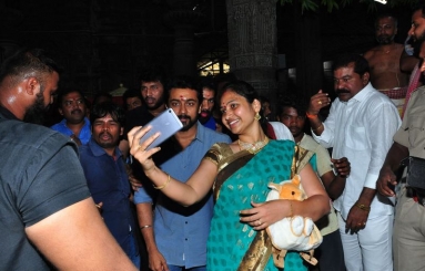 Chinna-Babu-Movie-Team-At-Simhachalam-Temple-06