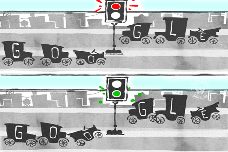 Google Traffic Signal Doodle