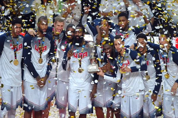 United States basketball team defeated Serbia