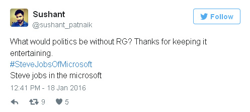 Rahul Gandhi tweets
