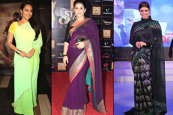 Add glamour with the sarees