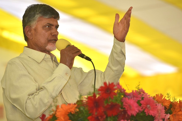 Chandrababu Naidu at JNNURM housing colony Pics