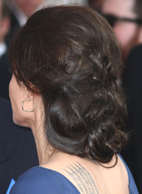 Huge Low Chignon With Casual Messy Finish