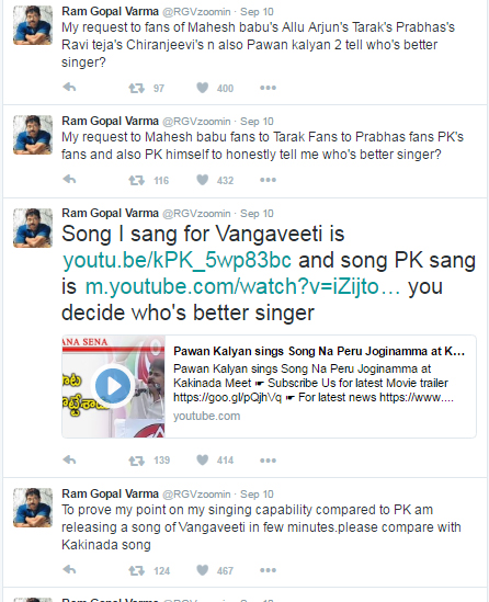 RGV Tweets on Pawan Kalyan