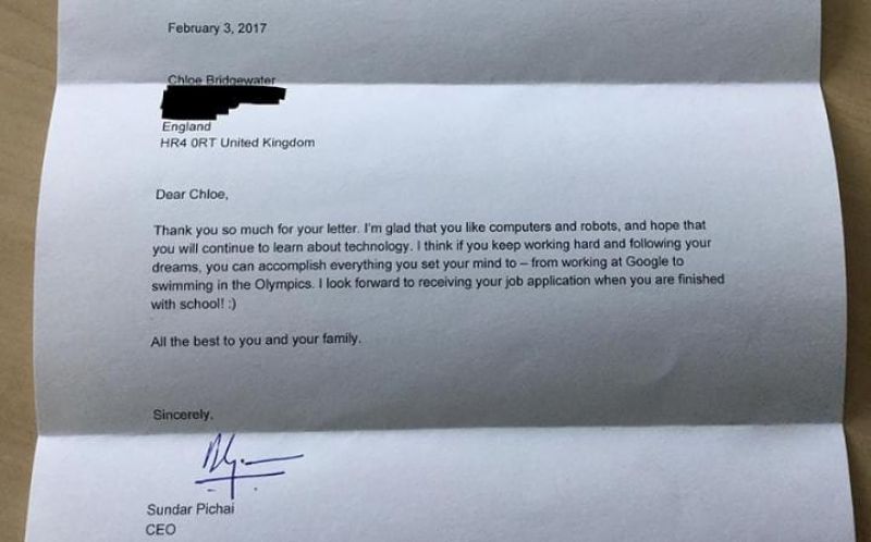 Google CEO Letter