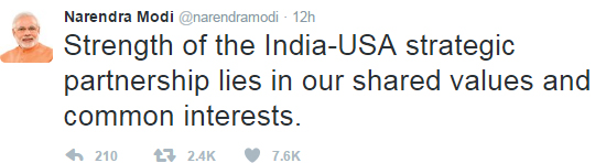 Modi Donald Trump Tweets
