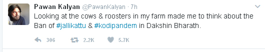 Pawan Kalyan Jallikattu Tweets