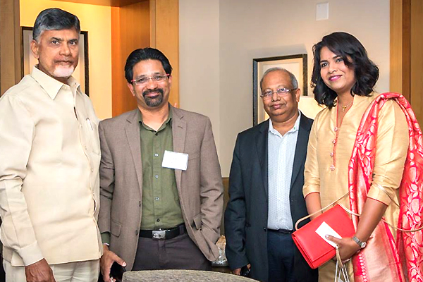 Chandrababu Naidu Meets Top Executives in US Pics