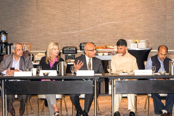 Chandrababu Naidu Meets Top Executives in US Pics