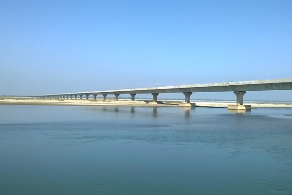 India Longest Dhola Saidya Bridge Photos