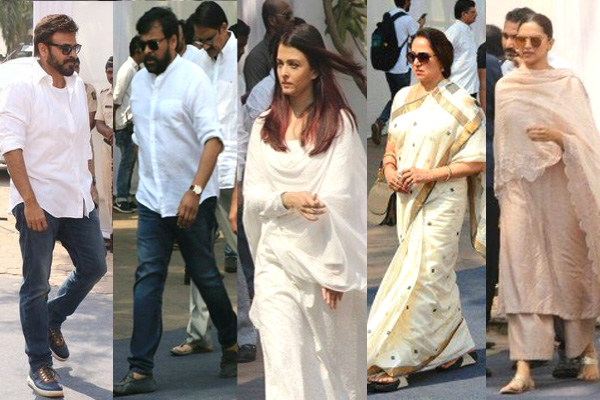 Sridevi Last Rites Photos