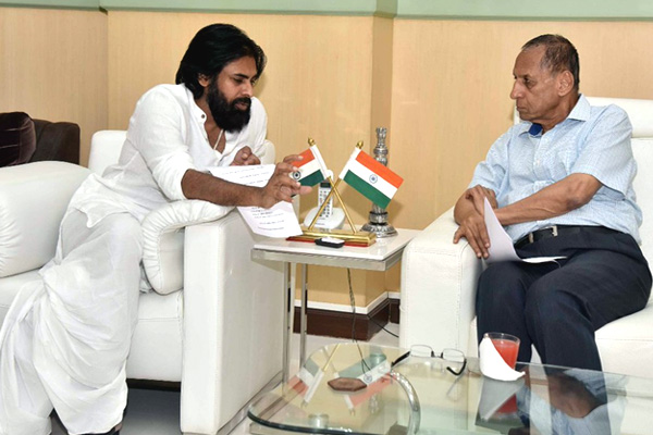 Pawan Kalyan Meet Governor Narasimhan