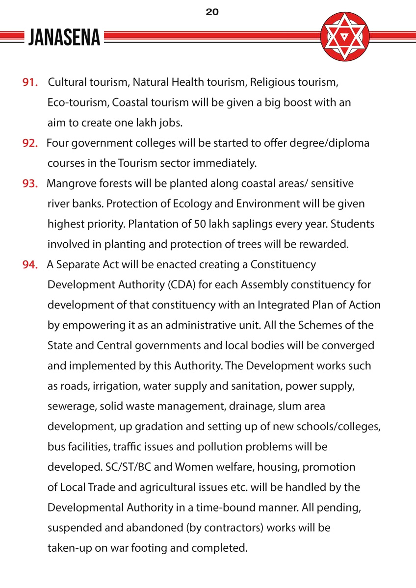 Janasena Full Manifesto