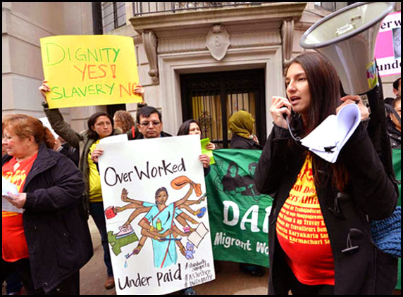 Protests at Indian Consulate General