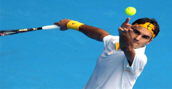 Roger Federer began his Australian Open 2011 match,Lukas Lacko,Gilles Simon/Yen-Hsun Lu 