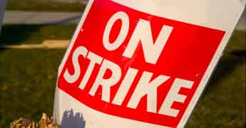AP employees, pen down strike