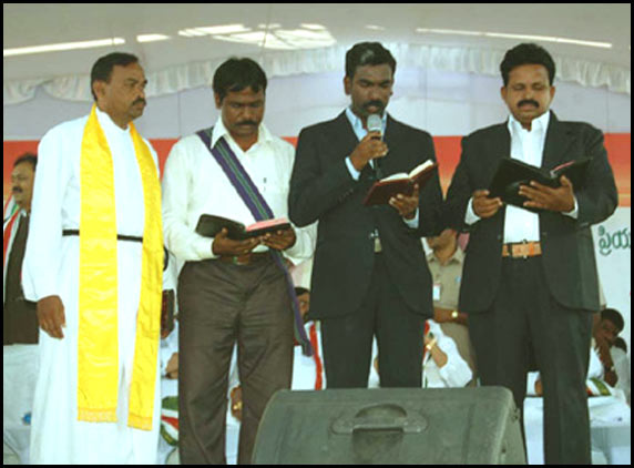 Christian Prayers at Telangana Congress Jaitra Yatra