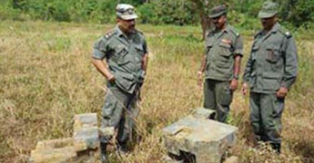 Huge haul of hidden arms from Mullaithivu Sri Lanka