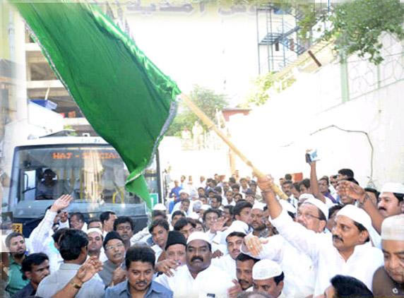 CM Flagging Off Hazz Pilgrims