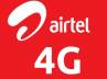 Kolkata, Bengaluru, airtel launches 4g services in bengaluru, Airtel launched