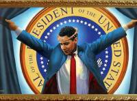 Barack Obama Jesus, The Truth Paitning Barack Obama, barack obama as jesus the truth, Savior