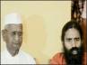 anti-corruption, Jantar Mantar, anna hazare team upset with ramdev baba, Ramdev baba