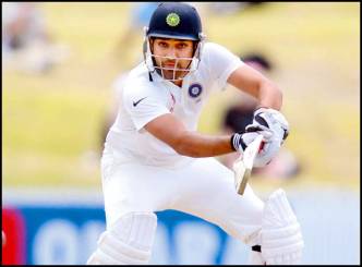 Rohit, Rahane rescue India