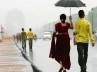 minimum, maximum, rainy tuesday morning in delhi, Meteorological department