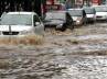 traffic police, Balanagar, 8 killed due to rains in hyd, Water logging