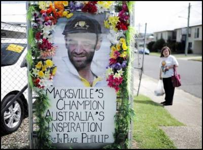 Phillip Hughes Funeral: Australian Cricketers Emotional Send-off