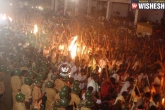 pilgrims, Vijayadasami, 50 injured in banni festival in kurnool, Ap pilgrims