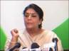 Telangana issue, Congress party, cong to focus on t issue after prez elections, Renuka chowdhary