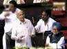 bomb blasts shinde, bomb blasts opposition parties, uproar in parliament on hyderabad blasts, Opposition parties