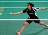 Malaysian Super Series badminton championship, Wang Yihan, saina to face china in the semis at malaysian opens shuttle, Tine baun