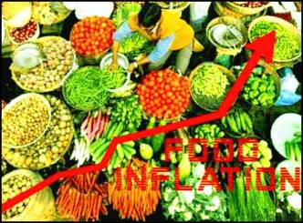High food prices push inflation up