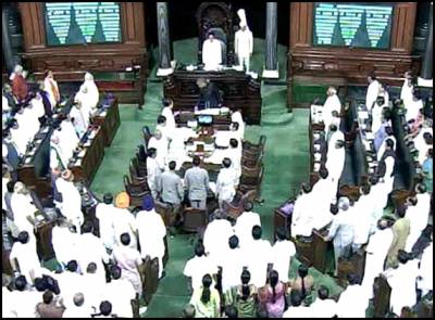 Lok Sabha adjourned