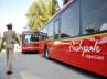 aero express pushpak, rtc marcopolo buses, pushpak enters as aero withdraws, Rtc marcopolo buses