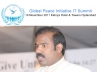 Global Peace Initiative, Union Minister for H.R.D. & I.T., global peace initiative it summit today in hyderabad, Ponnala laxmaiah