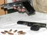 Shahid Hossain, CRPF constable, two held in possession of arms, Crpf constable