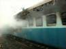 tamil nadu express, railway help lines, fire in tamil nadu express s 11 in ashes, Fire accident early morning fire accident