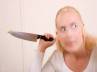 present, kitchen knife, woman kills husband for forgetting her birthday, Knife