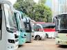 seizing the buses, private buses, pvt buses not to ply on roads, Private bus