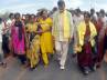 9 October, Gandhi Jayanti, vastunna mee kosam from lensman view, Gandhi march