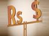 rupee value falls., opening trade, rupee downs by 12 paise, Opening trade