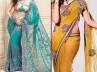 stylish Saree blouse style, Indian glamour Saree, colindian party wear fancy sareelection, Indian glamour saree