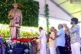 ANR 100th birthday celebrations, Akkineni family, akkineni family unveils anr statue, Anr 100th birthday celebrations