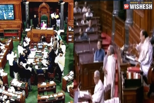 AP MPs Protest In Parliament