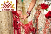matrimonial sites, Menaka Gandhi, no aadhar no marriage, Aadhar